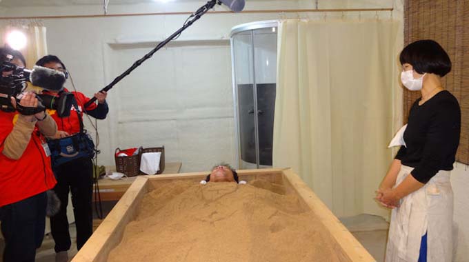 テレビ大分「ゆ~わくワイド｣酵素風呂体験